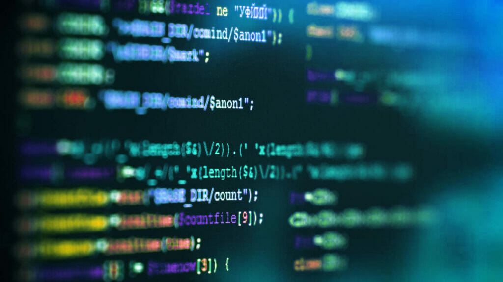 Software computer programming code abstract technology backgroun