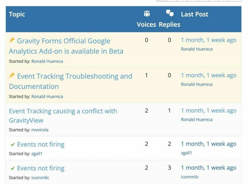 Pinned Topic Example