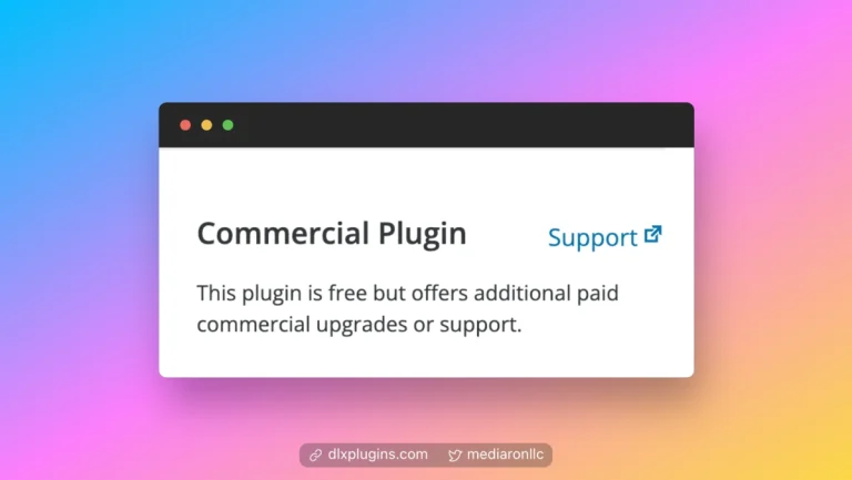 Commercial Category Selected for Simple Comment Editing Plugin