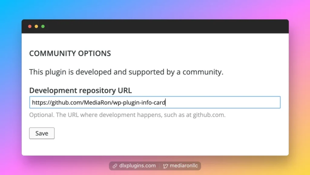 Link to Development Repository