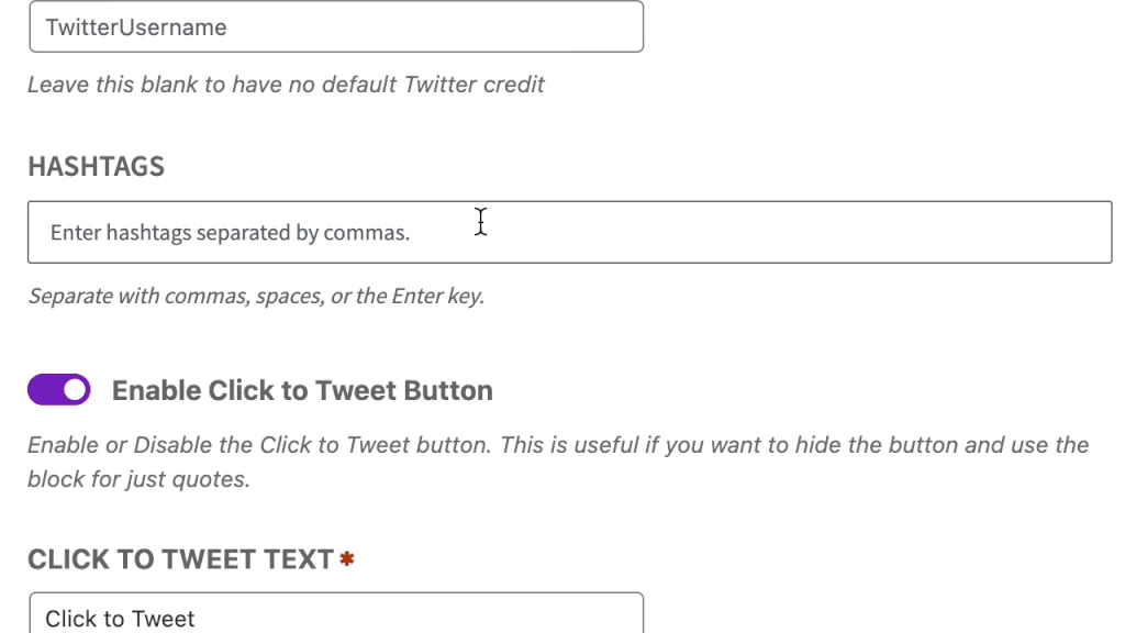 Adding Hashtags to the Form Token Field