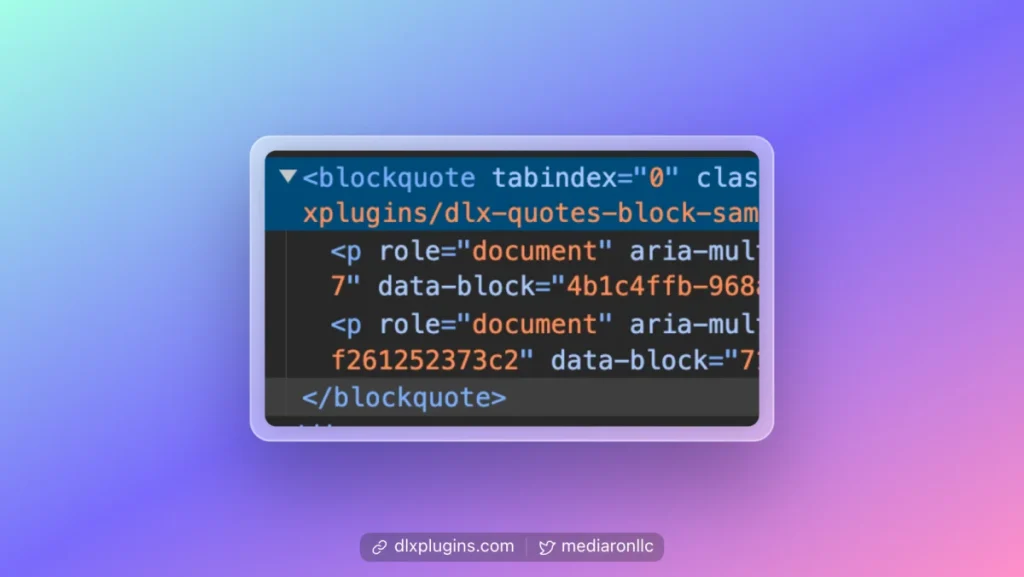 Paragraph Tags Wrapped Directly Beneath the Blockquote Tag