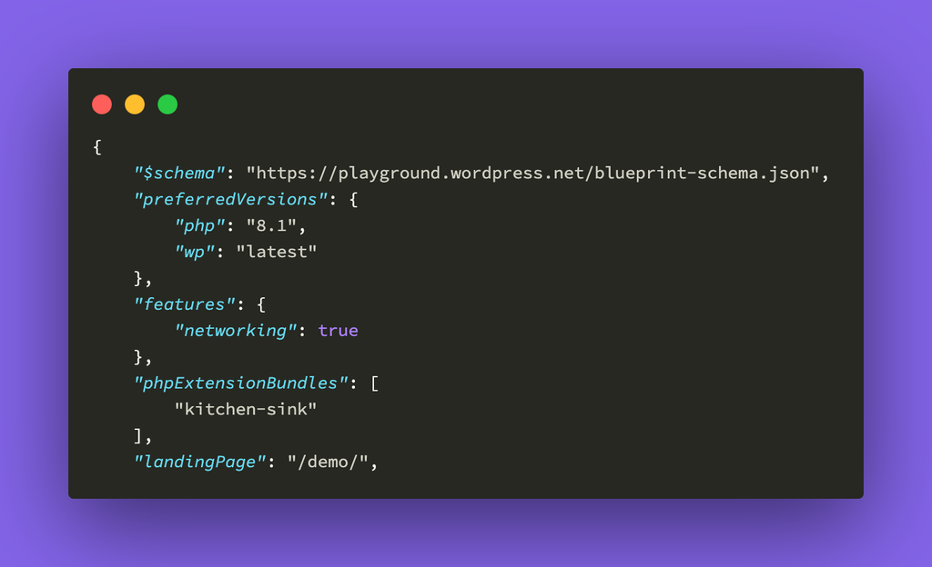 Updating the Blueprint.json Landing Page