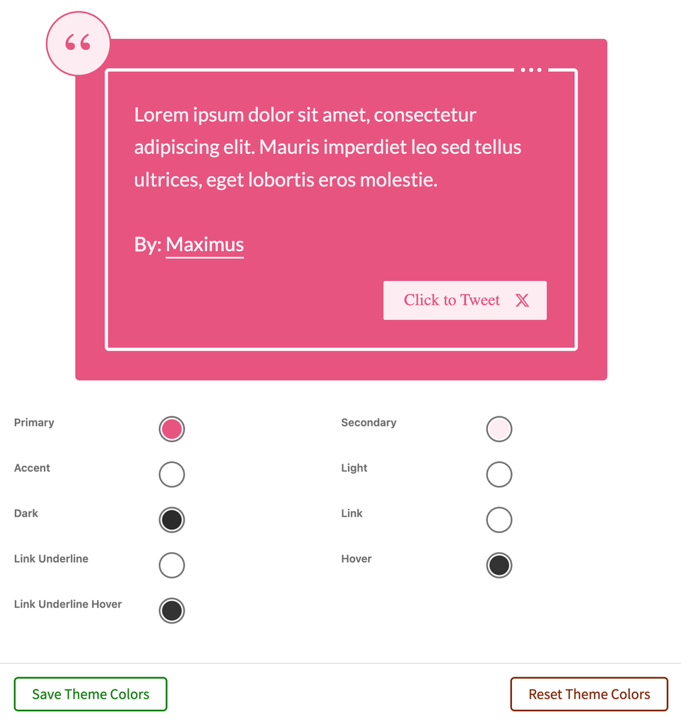 Customize a Theme's Colors, Fonts, and Typography With QuotesDLX Admin Options