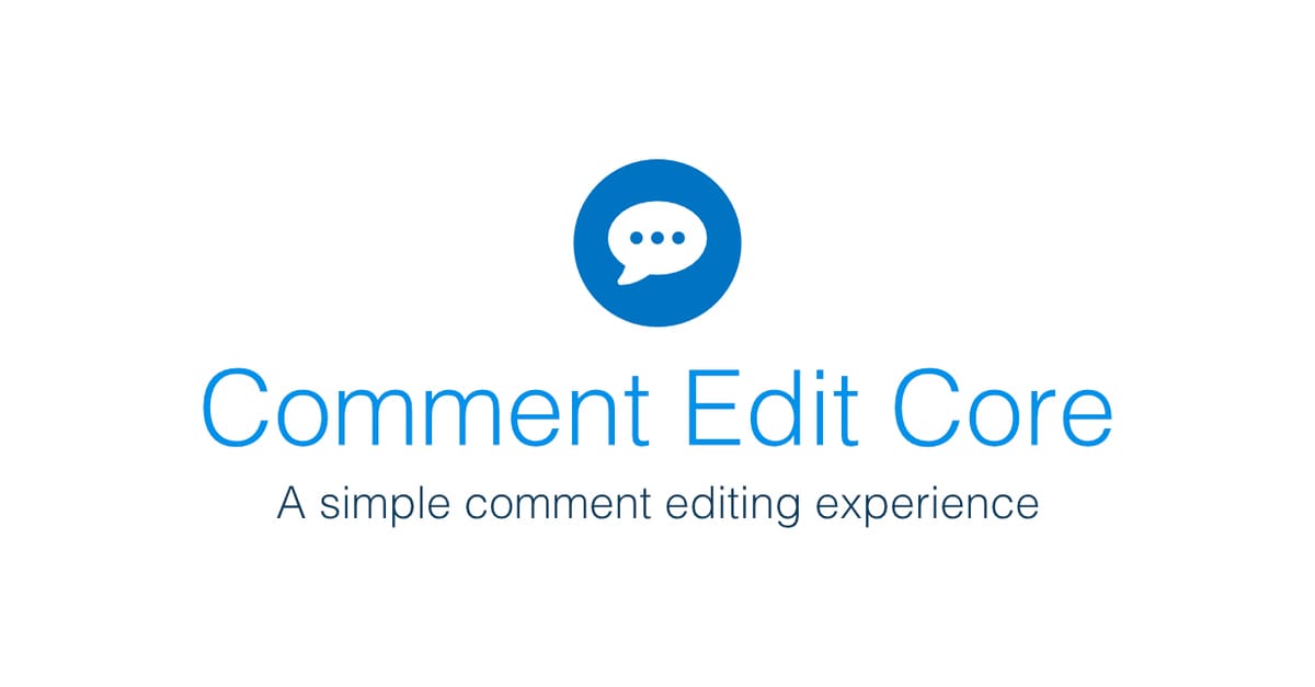 Comment Edit Core