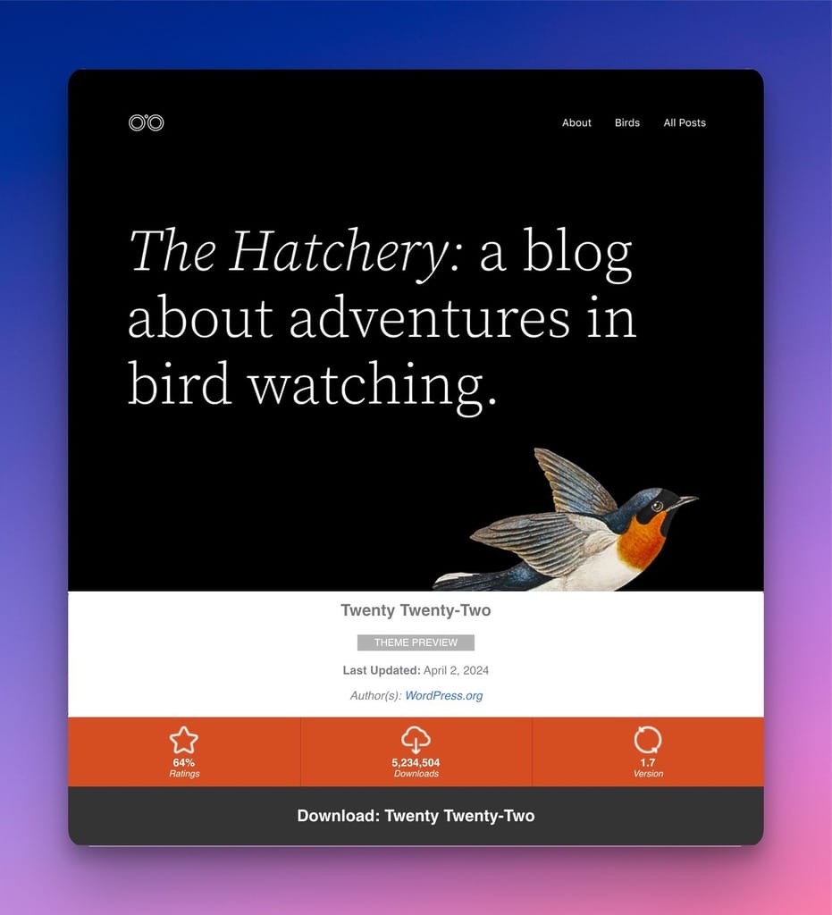 Twenty Twenty Two Flex Layout