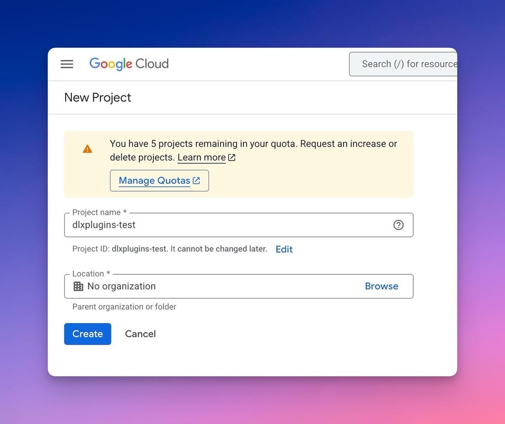Create a New Product in Google Cloud Console