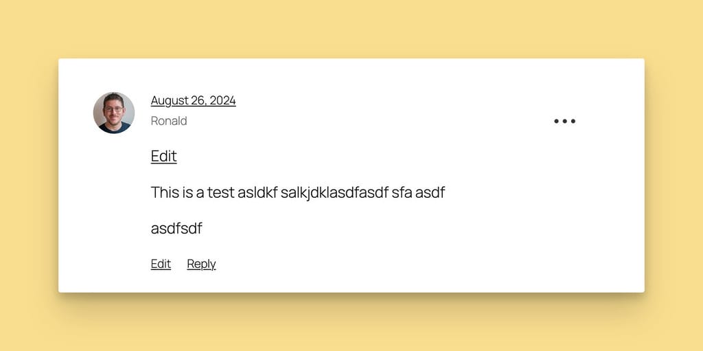 Frontend Moderation Shortcut Menu in Comment Edit Pro