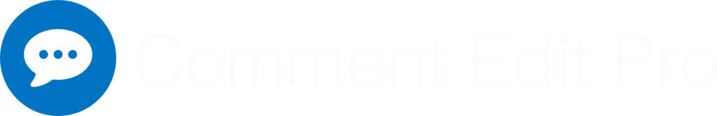 Comment Edit Pro Logo