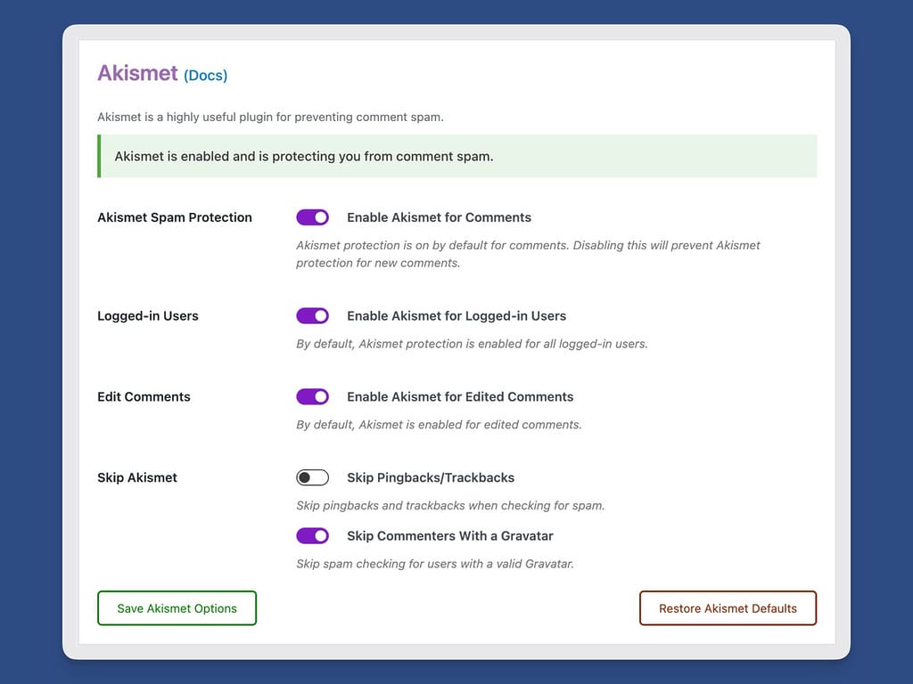 Extra Akismet Spam Protection