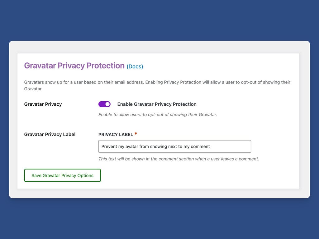 Gravatar Protection is Available to Protect Gravatar Email Addresses