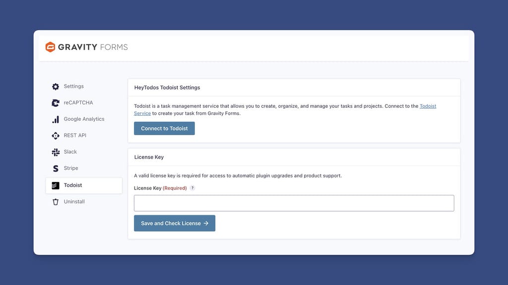 HeyTodos Settings Screen Upon Installation