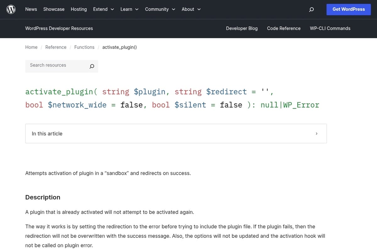 activate_plugin function