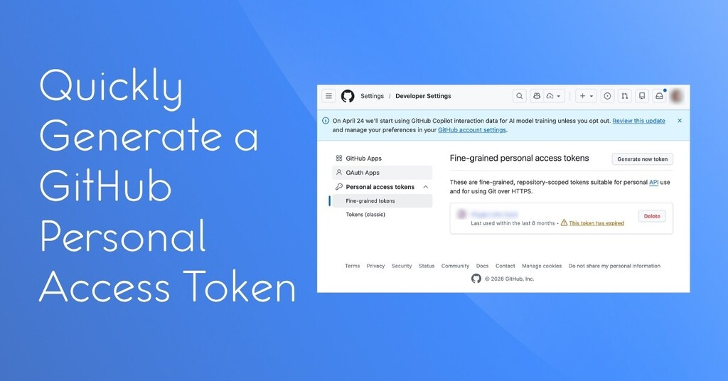 How to Quickly Generate a GitHub Personal Access Token